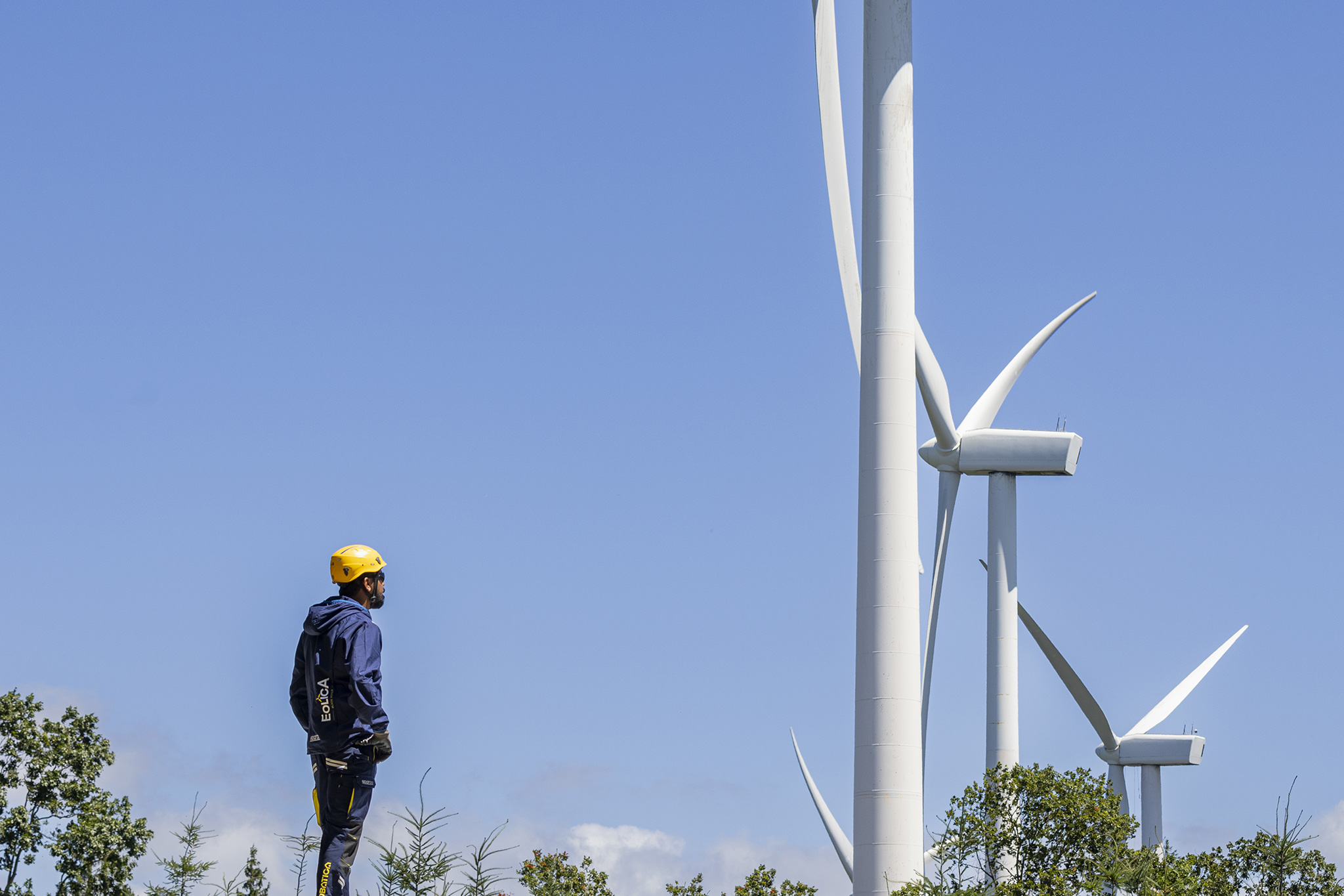 Manutenzione eolica background